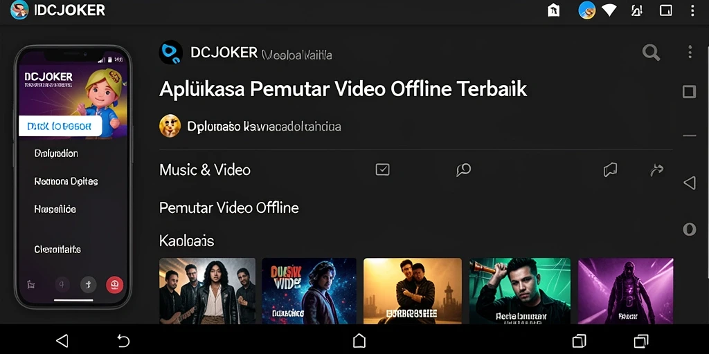 Tampilan antarmuka IDCJOKER yang sederhana dan menarik.