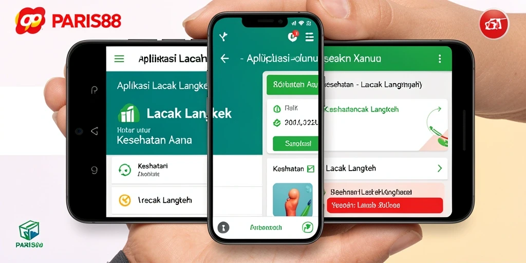 Antarmuka pengguna PARIS88 yang intuitif dan menarik untuk pelacakan langkah.