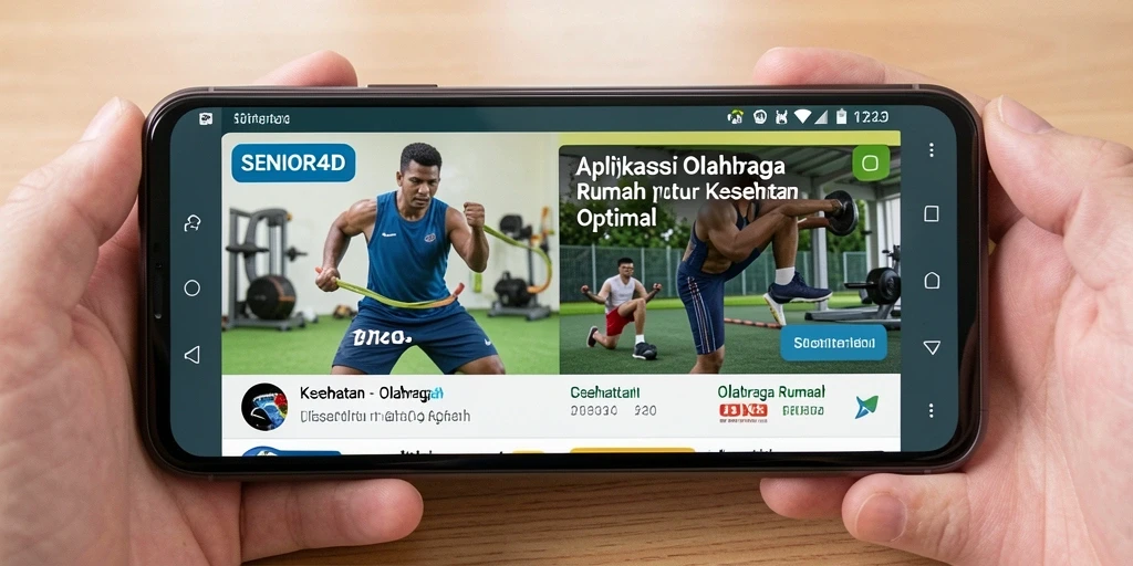 Antarmuka aplikasi SENIOR4D yang intuitif dan ramah pengguna.