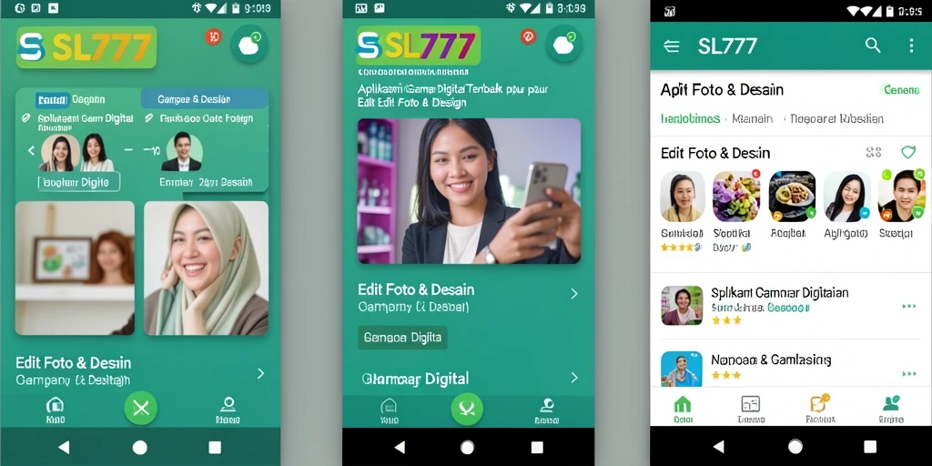Antarmuka SL777 menampilkan alat pengeditan gambar yang canggih dan mudah digunakan.