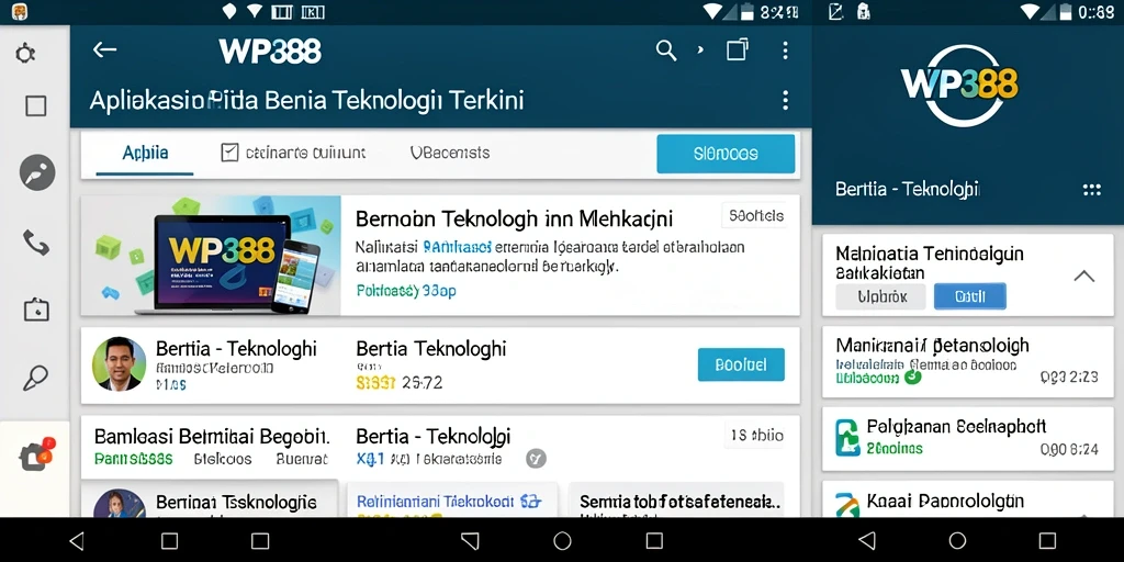 Antarmuka WP888 yang informatif dan ramah pengguna.