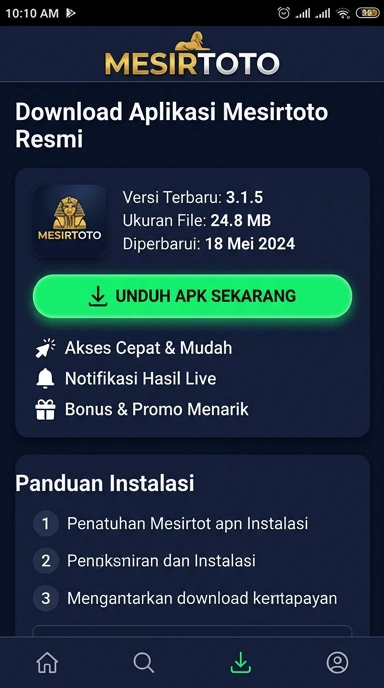 Panduan Lengkap Unduh APK mesirtoto untuk Android