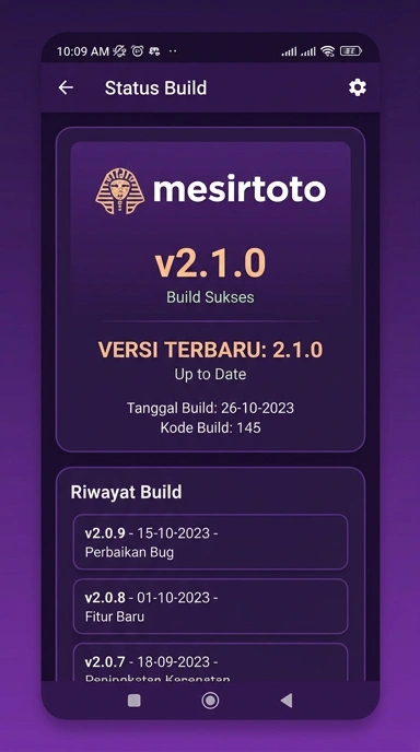 Riwayat Versi Aplikasi mesirtoto untuk Android